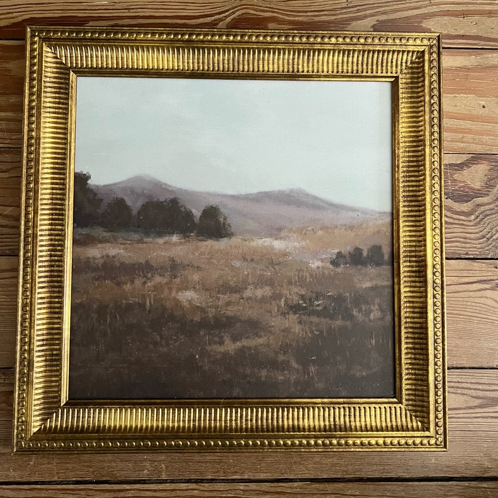 12" x 12" Prairie Land Framed Canvas Board - Threshold